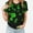 Green, variant on ICHUANYI Women's Tops Fashion Print Short Sleeve Crew Neck T-shirt Summer Shirts Cloth New Trending
