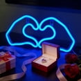thumbnail image 7 of Yunuuuoa LED Heart Neon Light, USB Powered Romantic Decor for Valentine's Day, Bedroom, Party, Wall Art, Sparkling Mood Lighting, Durable Plastic, Gift for Anniversary, 7 of 7