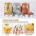 thumbnail image 2 of Lámina de oro de resina, 3 botellas de lámina de metal de 9 gramos, lámina de oro de imitación, utilizada para uñas, pinturas, artesanías, producción de joyas de resina y slime, oro, plata, cobre, 2 of 7