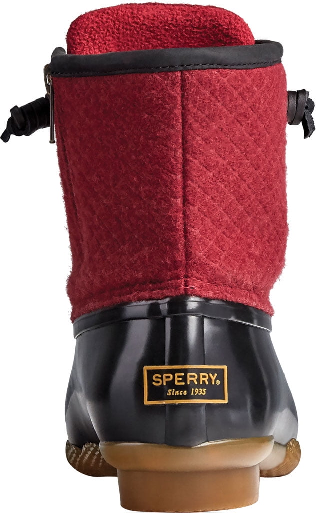 red plaid sperry duck boots