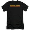 Dawn Of The Dead Science Fiction Zombie Movie Dawn Logo Adult Slim T-Shirt Tee