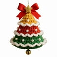 thumbnail image 2 of Adornos Navideños Tejidos a Mano Decoración para Árbol de Navidad Colgante Colgante de Navidad, 2 of 4