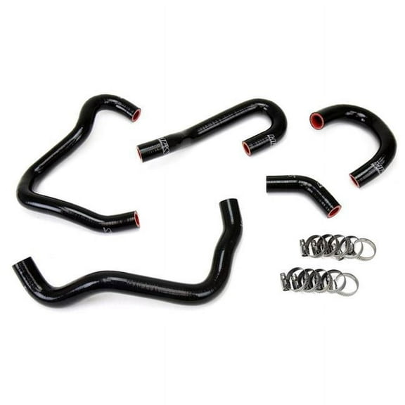 HPS Performance  Reinforced Silicone Heater Hose Kit for 2000-2005 Honda S2000, Black