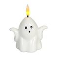 thumbnail image 2 of Halloween Ghost Lantern with Remote Control, Resin Flameless Ghost Candle with Flickering Warm LED, Tabletop Decor for Mantel Shelf Party Home, 2 of 6