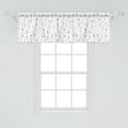 thumbnail image 2 of Ambesonne Tribal Valance Pack of 2, Direction Pointers Pattern, 54"X18", Charcoal Grey and White, 2 of 4
