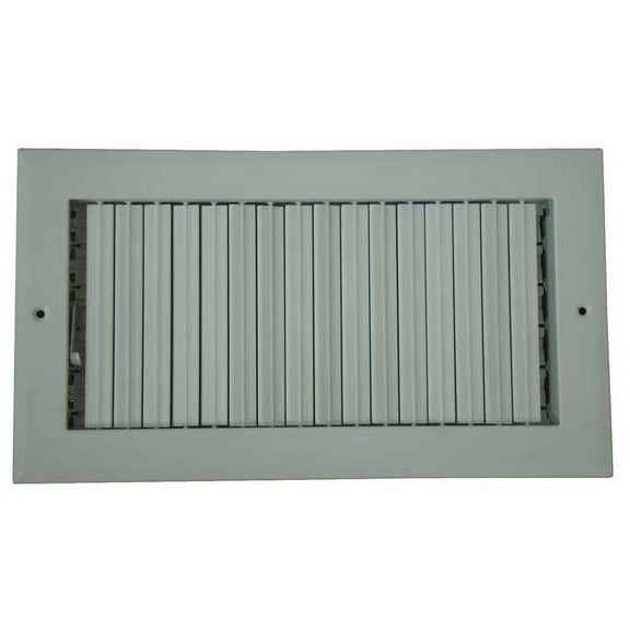 1 PK ZoroSelect Sidewall/Ceiling Register, 9.75 X 15.75, White, Aluminum