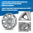 thumbnail image 2 of Set of 4,16-inch Universal Hubcaps,Wheel Rims Cover Fits Toyota Chevrolet Honda Mazda Dodge Ford,Snap on Installation,ABS+PC Material,Lacquer, 2 of 7