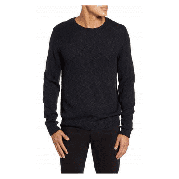 CALIBRATE ,Slub Crewneck Sweater, NAVY BLAZER, Size M