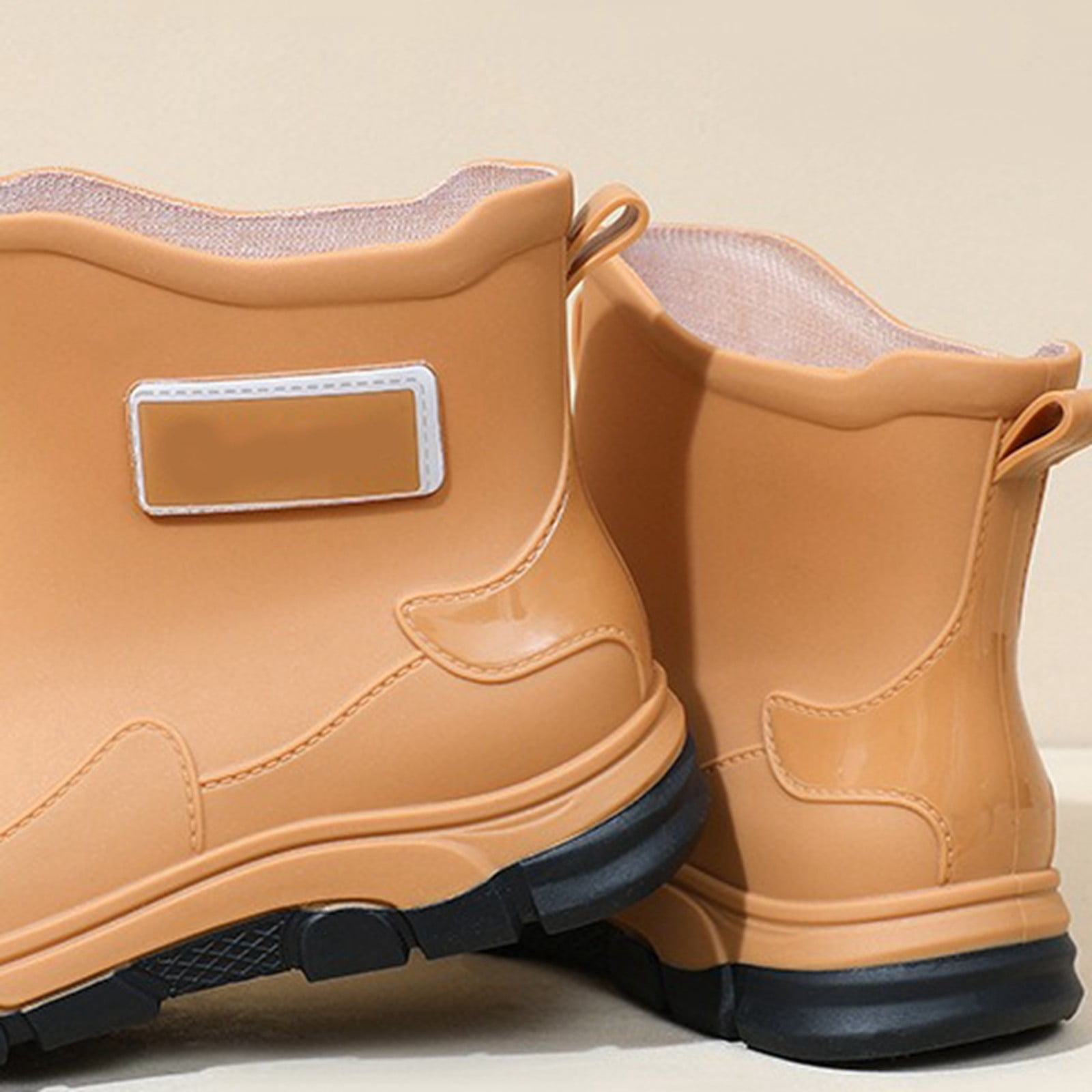 Sunbona Fashionable Women's Rain Shoes Summer Short Ankle Boots Casual Footwear For Everyday Use Rain Boots Collar Gardening Boots Ultra Lightweight Portable Garden Shoes