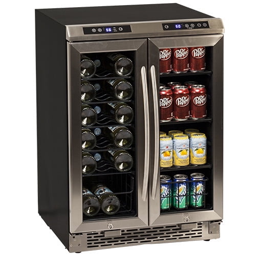 Avanti FRENCH DOOR 19 BOTTLE WINE CHILLER/BEVERAGE COOLER / GLASS DOORS