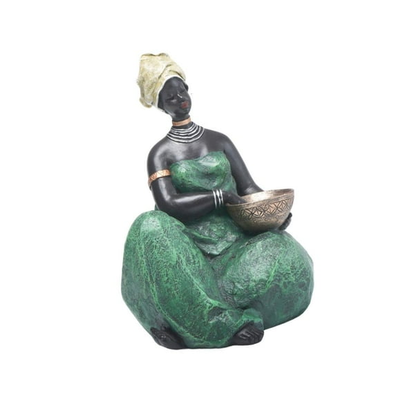 YIEMEEN African Art Sculptures African Statues African Woman Figurines Centerpieces