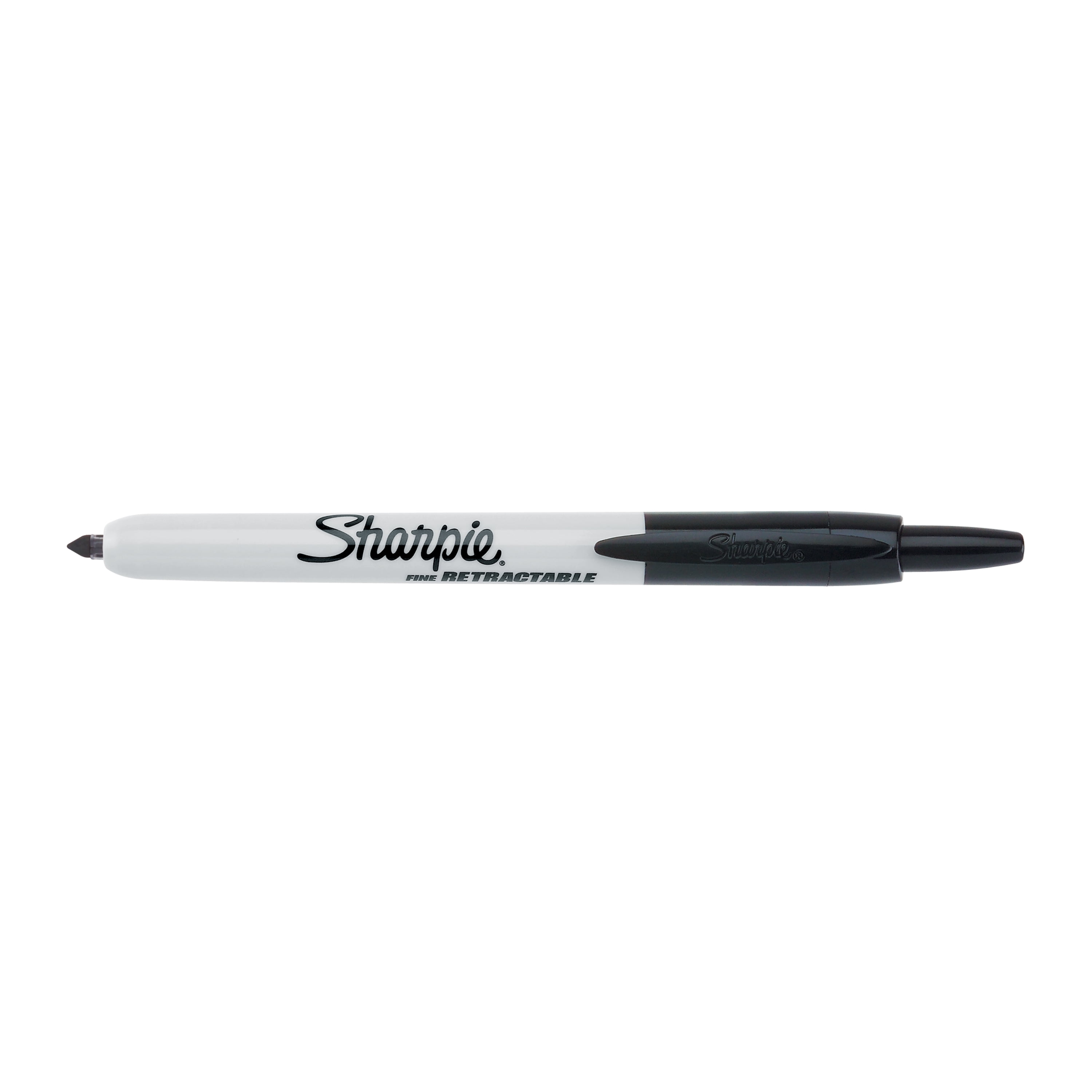 Sharpie RETRACTABLE Black Fine Tip PERMANENT MARKER No Cap 1 pk Non-Toxic  32721