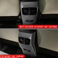 thumbnail image 4 of Car Carbon Fiber Rear Air Condition Vent Outlet Frame Anti-kick Panel Cover Trim For Corolla Cross, 4 of 5