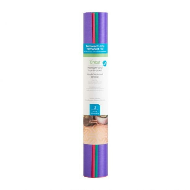 Cricut® Premium Vinyl™ True Brushed Sampler, Brights Permanent, Teal