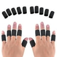 thumbnail image 2 of Visland 10Pcs Stretchy Finger Protector Sleeve Support Arthritis Sport Aid Straight Wrap, 2 of 2