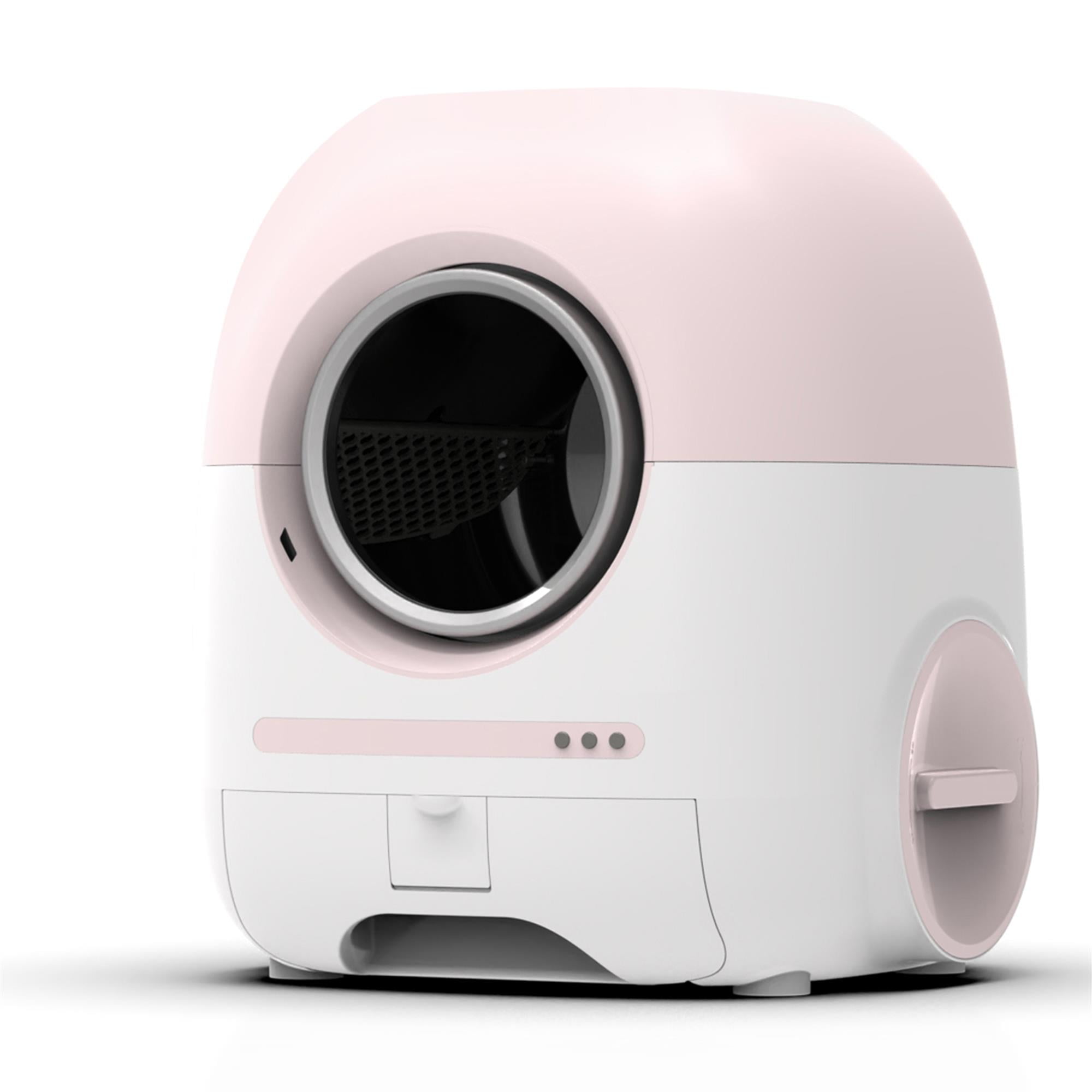 Pefilos 80L Large Capacity Smart Self Cleaning Cat Litter Box for Multi Cats, Automatic with Mat, Liner, Support 5G/Anti-Pinch, Pink Pefilos 80L Large Capacity Smart Self Cleaning Cat Litter Box for Multi Cats, Automatic with Mat, Liner, Support 5G/Anti-Pinch, Pink