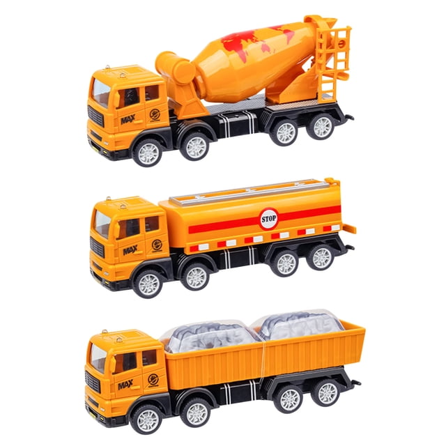 Un juego de excavadora de vehículos de ingeniería, juguetes para niños, camiones volquete de ingeniería, coches de juguete, coches de simulación Wmkox8yii shdjk2016