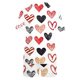 thumbnail image 4 of Conjunto de Verano para las Mujeres Día de San Valentín Amor Impreso Cuello de Manga Corta con Pantalones Cortos, Poliéster Ligero para el Uso Informal, 4 of 9