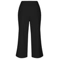 thumbnail image 5 of Casual Pants for Women Wide Leg Pants Woman Women's Casual Pants High Waist Loose Fit Comfortable Stretchy Joggers With Pockets Solid Color Tapered Ankle Sweatpants For Everyday Wear, 5 of 6
