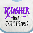 thumbnail image 4 of Inktastic Tougher than Cystic Fibrosis Boys or Girls Baby Bib, 4 of 4