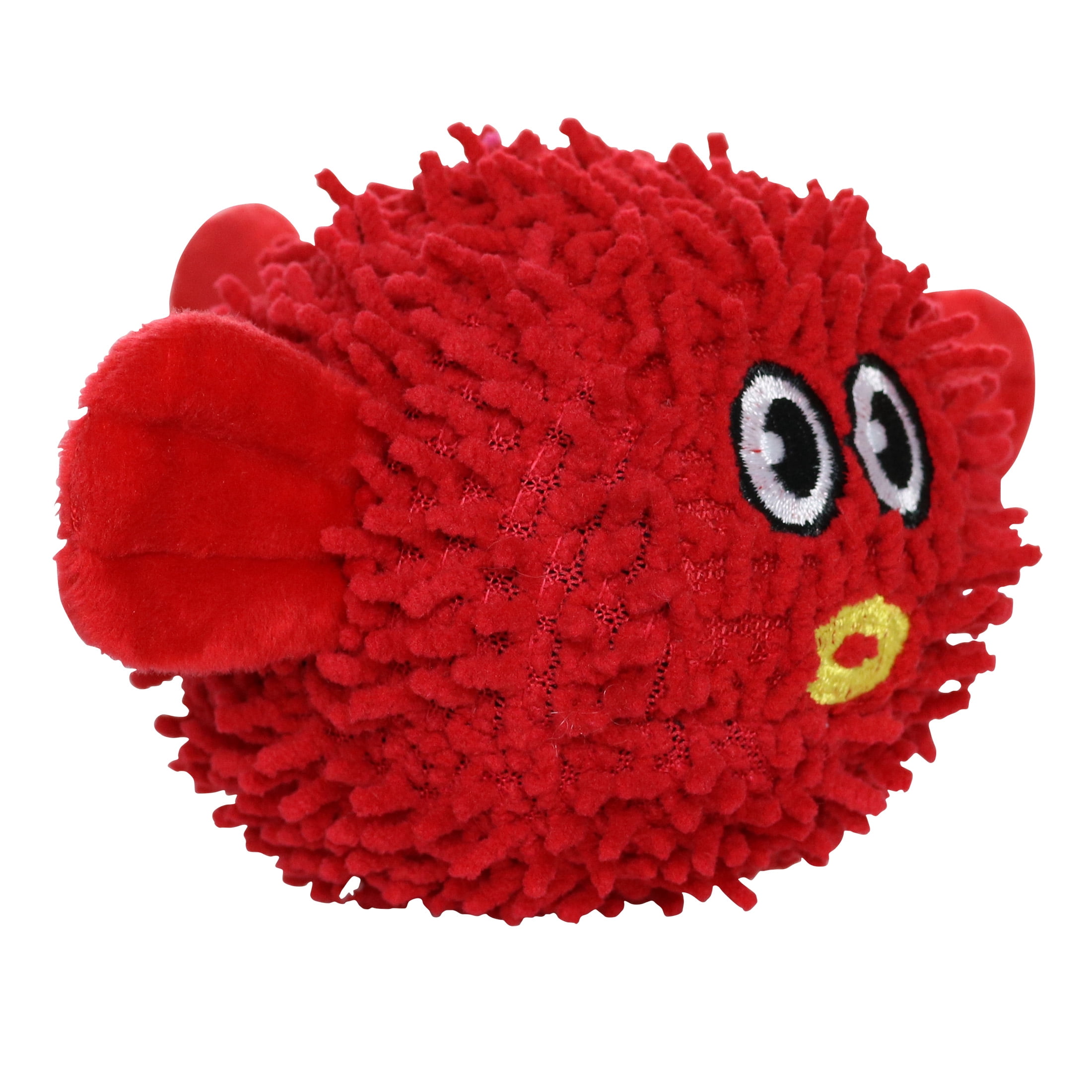 Mighty Jr Microfiber Ball Blowfish Durable Squeaky Dog Toy