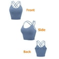 thumbnail image 6 of YouLoveIt Women's Sports Bra Stretch Cami Tank Top Padded Wireless Cross Back Yoga Bra Yoga Vest Seamless Short Camisoles Women Tank Top Cami Sport Yoga Bras, 6 of 8