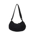 thumbnail image 2 of Luxalzxs Small Nylon Crescent Crossbody Purses Bag for Women Travel Roomy Hobo Sling Bag Shoulder Bag with Adjustable Strap, Moon Bag Slouchy Dumpling Bag, 2 of 5