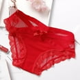 thumbnail image 2 of Womens Underpants Breathable Underwear for Women Cute Thong Red Bikini Cheeky Womens L, 2 of 3