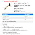 thumbnail image 2 of Front Left Outer Tie Rod End - Compatible with 1990 - 2001 Acura Integra 1991 1992 1993 1994 1995 1996 1997 1998 1999 2000, 2 of 2