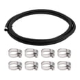 thumbnail image 1 of Kit de línea de combustible 3/8" de Unique Bargains, manguera de vacío de 12 pies, manguera de combustible automotriz con 8 abrazaderas, 1 juego, 1 of 1