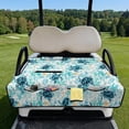 thumbnail image 2 of Xixirimido Quilted Golf Cart Seat Blanket Universal Heavy Duty Golf Cart Seat Cover Towel for EZGO Yamaha Club Car & More 2-Seater Carts Foldable Seat Covers, Sea Turtle Corals Starfish, 2 of 8