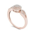 thumbnail image 2 of 1/5 Carat T.W. Diamond Double Halo Cluster 10kt Rose Gold Engagement Ring, 2 of 5