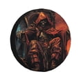 thumbnail image 1 of Fotbe Dark Skull King Throne Funda de Llanta de Repuesto con Estampado, Engrosada, Ajuste Universal para Jeep, Remolque, RV, SUV, Camión-16 inch, 1 of 6