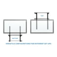 thumbnail image 3 of Mount-It! TV Wall Mount Shelf | Two Tempered Glass Shelves | Storage Bracket, 3 of 3