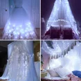 thumbnail image 2 of Cortina de luces LED de 300 LED, 3 m x 3 m, 8 modos de iluminación, IP44 resistente al agua, para uso en interiores y exteriores, ideal para Navidad, bodas, cumpleaños, ventanas, casas y patios., 2 of 5