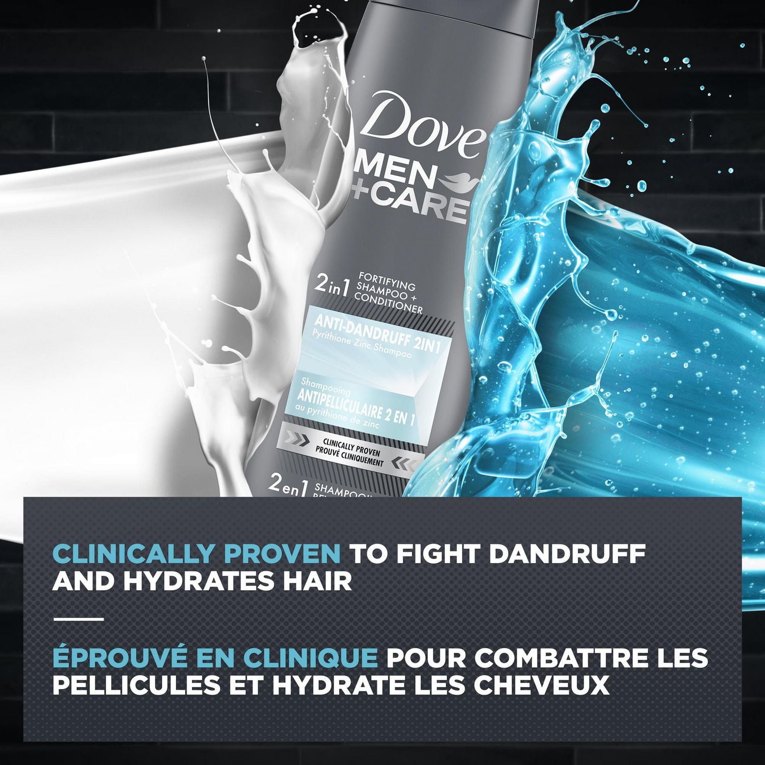 Paquet de valeur Shampooing et Revitalisant Fortifiant Dove Men Care