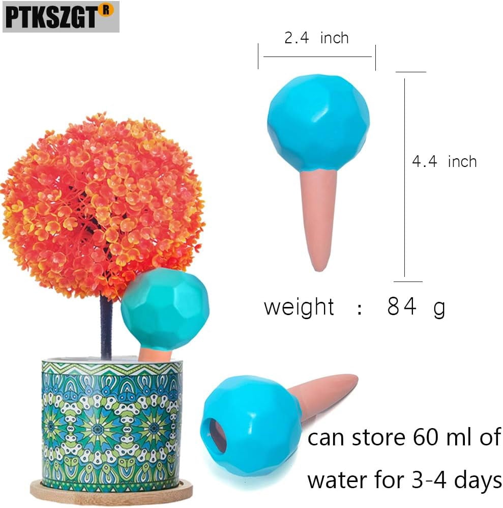 Self Watering Spikes, Automatic Plant Watering Can Sustained Moist Roots for Plant Healthier for Indoor and Outdoor Hanging Planters Keep You Good Holiday