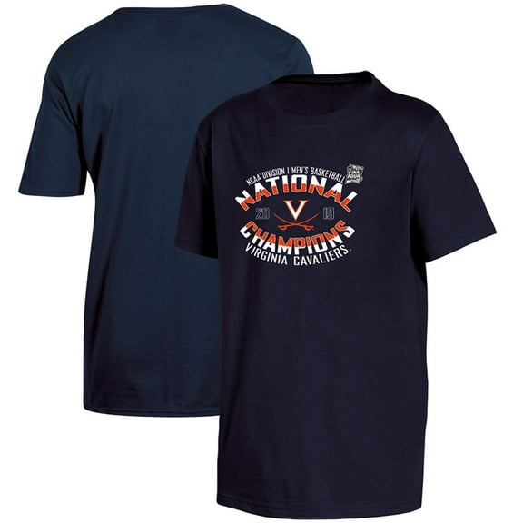 Virginia Cavaliers Youth 2019 NCAA Men's Basketball National Champions T-Shirt - Navy