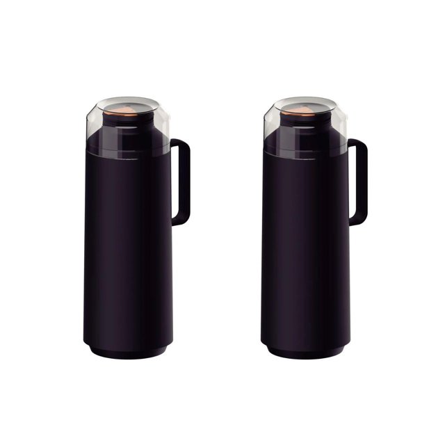 TRAMONTINA 2 Pack de Termo Exata Plástico Ampolla Vidrio 1L
