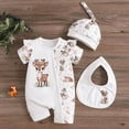 thumbnail image 2 of Utlike Girls Jumpsuit 4Th Of July Short Sleeve Cartoon Romper For Versatile Playsuits Size 1 Months-3 Months, 2 of 6