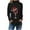 Black, variant on Women's Turtleneck Tops Dressy Blouses Long Sleeve Comfy Shirts Casual Loose Tunic Fall Clothes