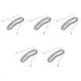 thumbnail image 1 of 5pcs 9M 30Ft RJ11 6P2C Modular Telephone Phone Cables Wire White, 1 of 5