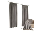 thumbnail image 1 of Furn Harrison Pencil Pleat Faux Wool Curtains (Pair), 1 of 4