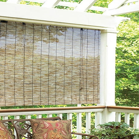 Radiance Peeled and Polished Natural Woven Reed Roll Up Shades ...