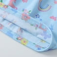 thumbnail image 6 of HWJAD Toddler Girl Long Sleeve Dresses Ruffle Unicorn Cotton Casual A-Line Dress for Girls Holiday Party 2-8Y, 6 of 8
