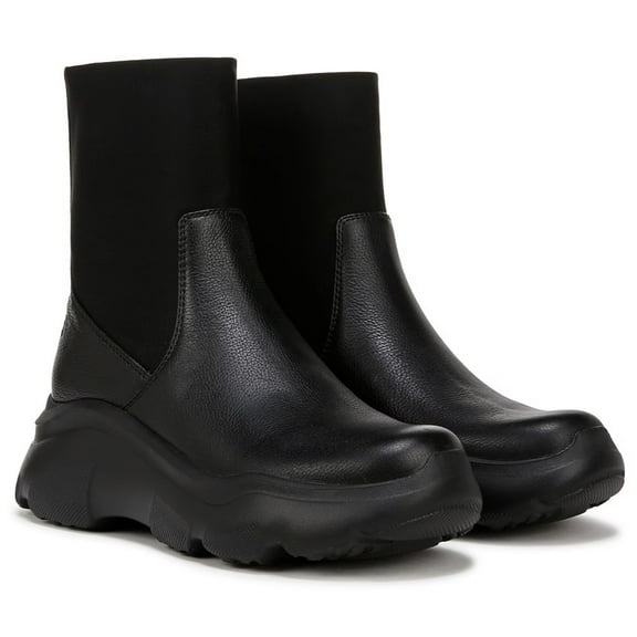 Naturalizer Women's Oaklee Ankle Boot Black Leather 7.5M