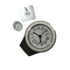 thumbnail image 5 of Kearding Reloj de pared de baño de PVC, portátil, impermeable, montado en la pared, a prueba de humedad, alimentado por , relojes analógicos Electrodomésticos Gris, 5 of 6