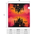 thumbnail image 5 of Happy Halloween Witch Castle Moon Mailbox Covers, Magnetic Post Box Cover Wraps Large Size 25.5x21 Inches for Garden Yard Decor, 5 of 7