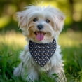 thumbnail image 2 of Dog Bandana 1 Pack,Dark Blue Christmas Gingerbread Pattern Bandanas for Dogs,Cat Bandana,Small/ Large Dog Bandana 2 Size,Dog Bandanas Girl Boy, 2 of 6