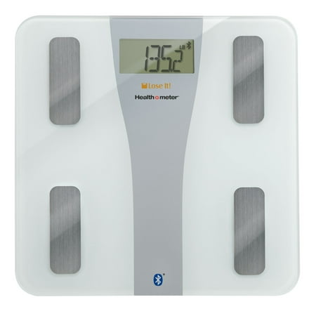 Health o meter Lose It! Wireless Glass Body Fat Scale for iPhone, (Best Wireless Bathroom Scales)